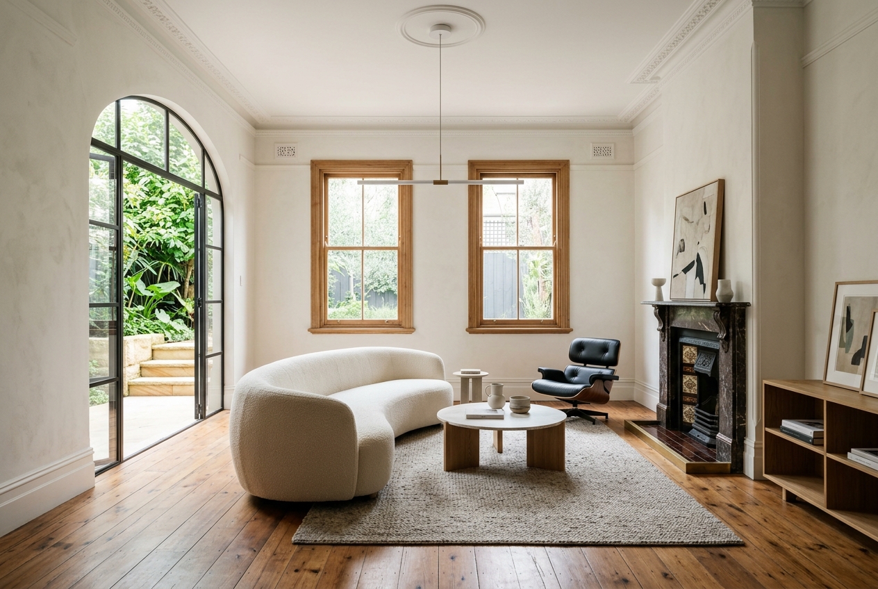 Contemporary living within heritage shell